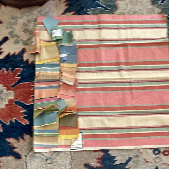 26 square striped brunschwig & fils fabric sample - Picture 8 of 9